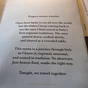 Zingaro - Italian Near Me - Cincinnati, Ohio Zingaro - Italian Near Me - Cincinnati, Ohio