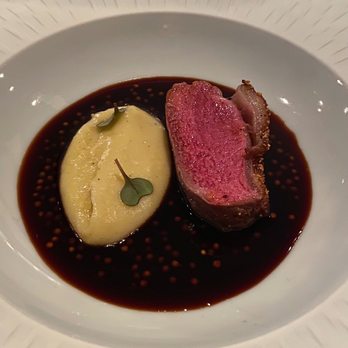 Grey Sweater - Lamb tenderloin, blanco sweet potato, mustard reduction - New American Near Me - Oklahoma City, Oklahoma Grey Sweater - Lamb tenderloin, blanco sweet potato, mustard reduction - New American Near Me - Oklahoma City, Oklahoma