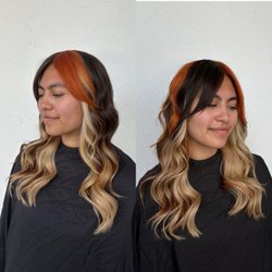 Hair & Makeup By Christine Garcia - Color blocking - calico hair color.