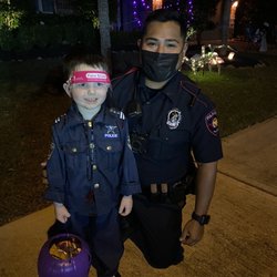 Fulshear Police Department - Wade Wilhelm and Fulshear Police officer