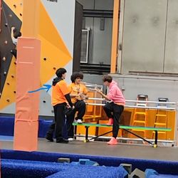 Sky Zone Trampoline Park - chatting with other Skyzone employees instead of engaging /looking over the kids