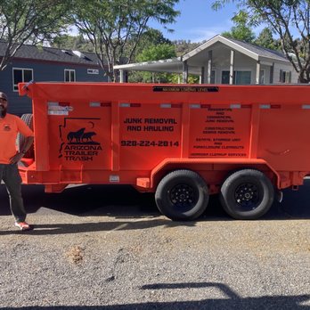 Arizona Trailer Trash - Greg with one his trailers. - Junk Removal & Hauling Near Me