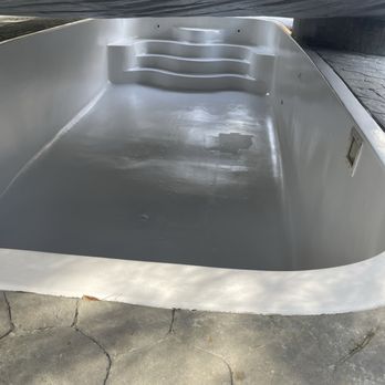 Grays Pool Restoration - Fiberglass pool repainted - Pool & Hot Tub Service Near Me - Denham Springs, Louisiana Grays Pool Restoration - Fiberglass pool repainted - Pool & Hot Tub Service Near Me - Denham Springs, Louisiana