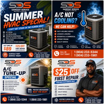 Sameday Service Heating & Cooling - Heating & Air Conditioning/HVAC Near Me Sameday Service Heating & Cooling - Heating & Air Conditioning/HVAC Near Me