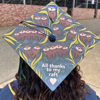 Clouds Design Studio - Grad cap topper - Graphic Design Near Me - Santa Cruz, California