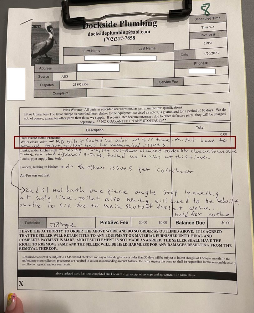 Slide of Dockside Plumbing