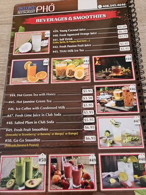 Menu photo 1 GOGO Pho Santa Clara, CA