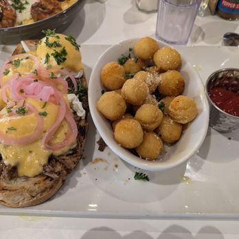 Toasted Gastrobrunch - The short rib eggs benedict was amazing and those little potatoes are completely addicting - Breakfast & Brunch Near Me - Las Vegas, Nevada