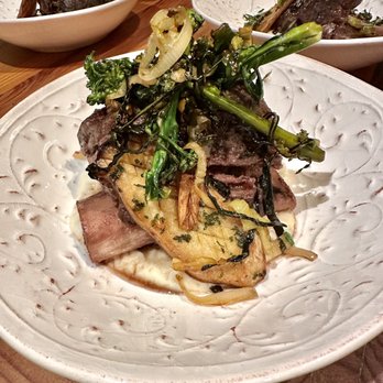 Cuisine By Lela - Short ribs with blistered spigariello and leeks with a white vegetable purée - Personal Chefs Near Me
