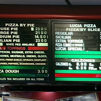 Lucia Pizza - Menu & Price for Pizza, Toppings, Dough, & Calzones - Pizza Near Me - Flushing, New York Lucia Pizza - Menu & Price for Pizza, Toppings, Dough, & Calzones - Pizza Near Me - Flushing, New York