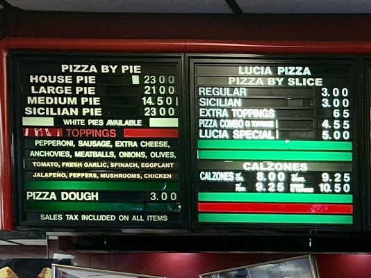 Menu photo 5 Lucia Pizza Flushing, NY Menu photo 5 Lucia Pizza Flushing, NY