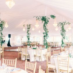 Belmont Manor & Historic Park - Belmont's event tent decorated for a wedding reception. Thank you to Clear Sky Images for providing this photo.
