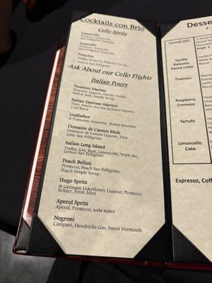 Menu photo 1 Tony's Trattoria Trenton, MI