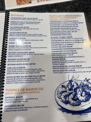 Menu photo 2 Mariscos El Moreno La Puente, CA