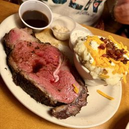 Prime Rib with loaded mashed potatoes Prime Rib with loaded mashed potatoes