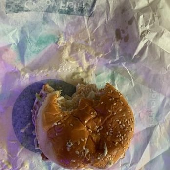 Arby's - a half eaten hamburger on a piece of paper - Fast Food Near Me - SPANAWAY, Washington Arby's - a half eaten hamburger on a piece of paper - Fast Food Near Me - SPANAWAY, Washington