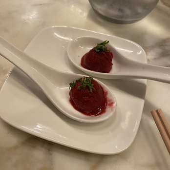 Uchi Dallas - Shorbert pallet cleanser - Japanese Near Me - Dallas, Texas Uchi Dallas - Shorbert pallet cleanser - Japanese Near Me - Dallas, Texas