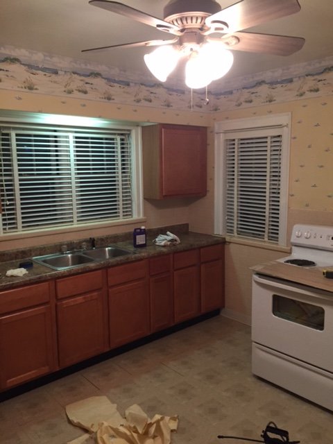 Completed interior painting project
