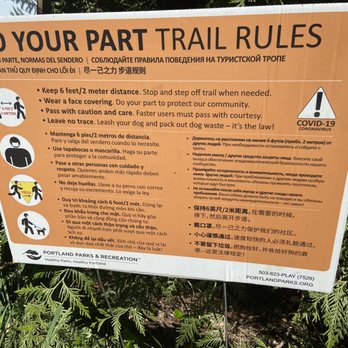 Forest Park - Trail rules. - Parks Near Me - Portland, Oregon