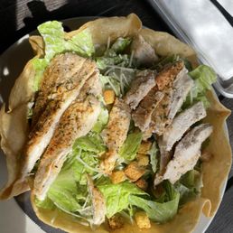 Cesar salad taco bowl Cesar salad taco bowl