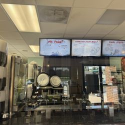 Menu - little signs for each item/topping