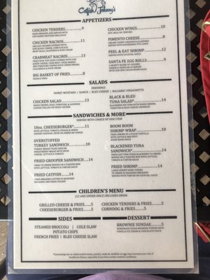 Menu photo 4 Catfish johnny's Chapin, SC Menu photo 4 Catfish johnny's Chapin, SC