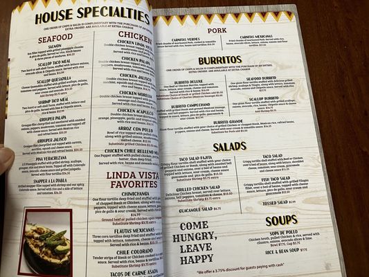 Menu photo 3 Linda Vista Gainesville, FL Menu photo 3 Linda Vista Gainesville, FL