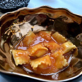 La Toque - Agnolotti dal plin with three cheese and voatsiperifery wild pepper with fresh tomato sauce - French Near Me - Napa, California