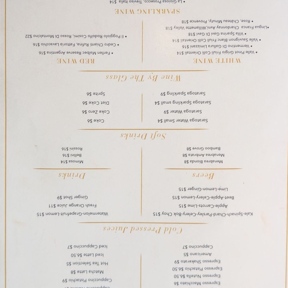 Avenue 31 Cafe - Menu - Pasta Shops Near Me - Bal Harbour, Florida