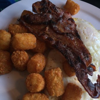 The Rooster’s Call - Tator tots, bacon, and eggs! - Breakfast & Brunch Near Me - Kalamazoo, Michigan