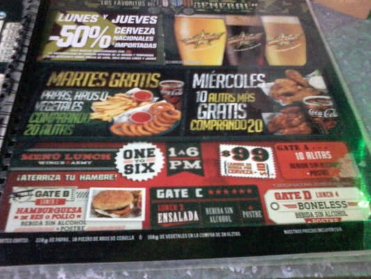 Menu photo 2 Wing's Army Cancún, ROO Menu photo 2 Wing's Army Cancún, ROO