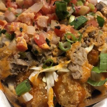 Fire and Rice - Kalua pork tots - Hawaiian Near Me - San Jose, California Fire and Rice - Kalua pork tots - Hawaiian Near Me - San Jose, California