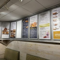 Menu at entrance