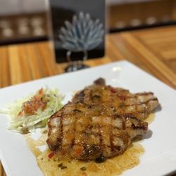 Mezcalita - Pork chops with a pineapple habanero glaze