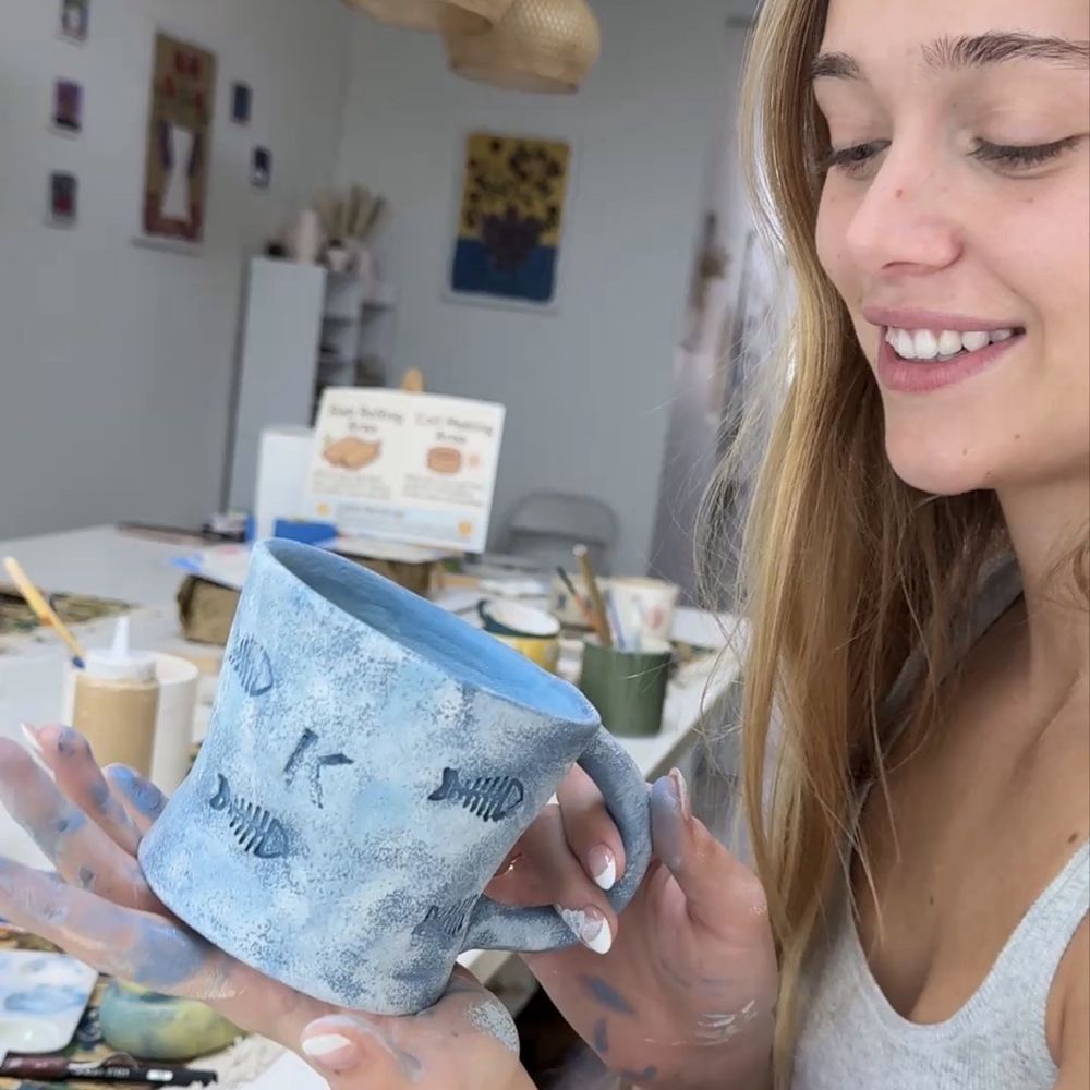 Terraflow Atelier - My mug that I painted - Paint-Your-Own Pottery Near Me - Santa Ana, California Terraflow Atelier - My mug that I painted - Paint-Your-Own Pottery Near Me - Santa Ana, California