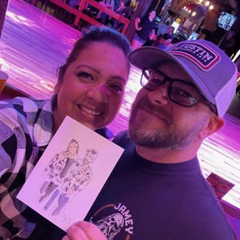 Guitars & Cadillacs - Water color portrait of me and my hottie - Music Venues Near Me - Ralston, Nebraska