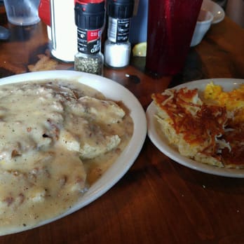 Old West Cafe - This is the Sixshooter (country fried steak with biscuits and gravy) and the Gunslinger. - Breakfast & Brunch Near Me - Grapevine, Texas Old West Cafe - This is the Sixshooter (country fried steak with biscuits and gravy) and the Gunslinger. - Breakfast & Brunch Near Me - Grapevine, Texas