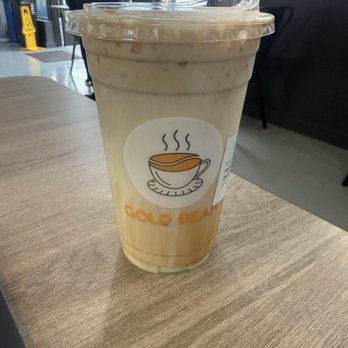Gold Bean Cafe - Iced Spanish Latte - Cafes Near Me - Berkeley, California