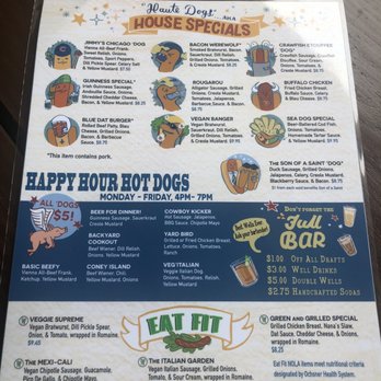 Dat Dog - Menu - Hot Dogs Near Me - New Orleans, Louisiana Dat Dog - Menu - Hot Dogs Near Me - New Orleans, Louisiana