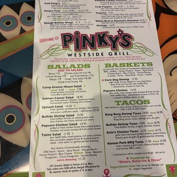 Pinky's Westside Grill - Menu - Burgers Near Me - Charlotte, North Carolina Pinky's Westside Grill - Menu - Burgers Near Me - Charlotte, North Carolina