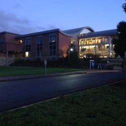 Lane Community College - Building 1 in the evening.