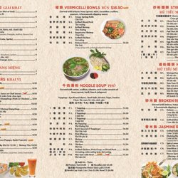 Pho Ben City - NEW MENU