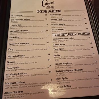 Calogero’s - Menu - Cocktail Bars Near Me - Milwaukee, Wisconsin Calogero’s - Menu - Cocktail Bars Near Me - Milwaukee, Wisconsin