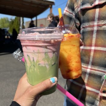 The Chubby Bean - Strawberry matcha and mangonada - Coffee & Tea Near Me - Salem, Oregon