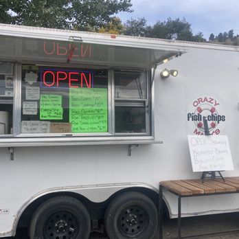 Crazy Mary's - a food truck with an open sign - Fish & Chips Near Me - Billings, Montana