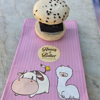 Honey & Butter Macarons - Sesame mochi - Macarons Near Me - Irvine, California