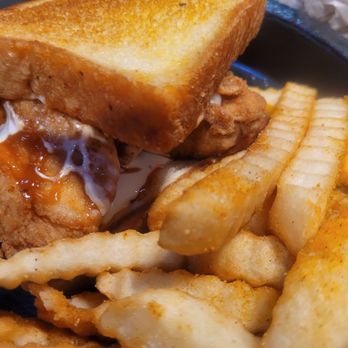 Zaxbys - Kickin chicken sandwich with seasoned fries - Fast Food Near Me - Brunswick, Georgia Zaxbys - Kickin chicken sandwich with seasoned fries - Fast Food Near Me - Brunswick, Georgia