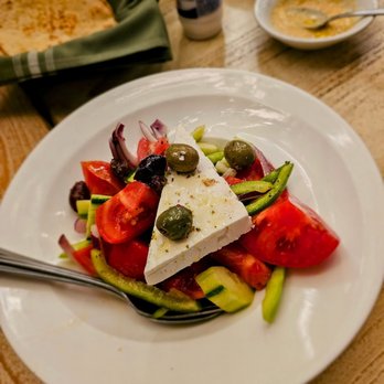 Aliada - Horiatiki/Greek Village Salad. $19. Above average. Nice tomatoes and feta - Greek Near Me - Astoria, New York