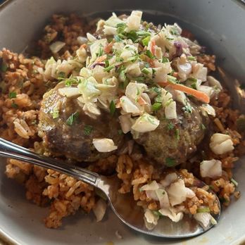 Herbe Sainte - Meatball Fricassee - Cajun/Creole Near Me - Omaha, Nebraska
