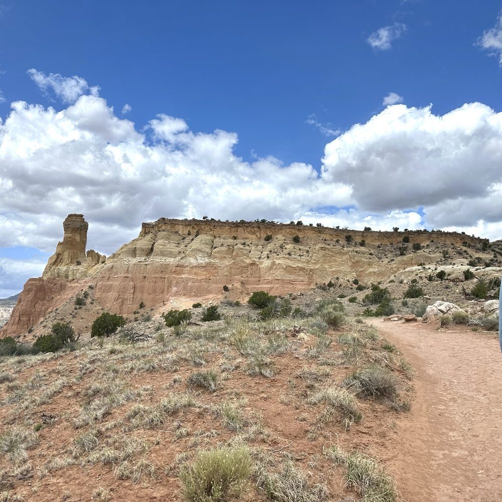Chimney rock in the background! Chimney rock in the background!